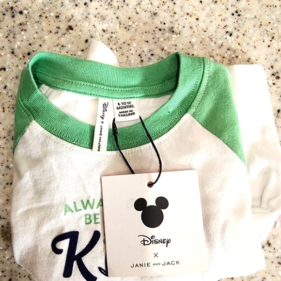 Disney x Janie and Jack Mickey Mouse Always Be Kind Shirt Size 6-12 months - Picture 3 of 3